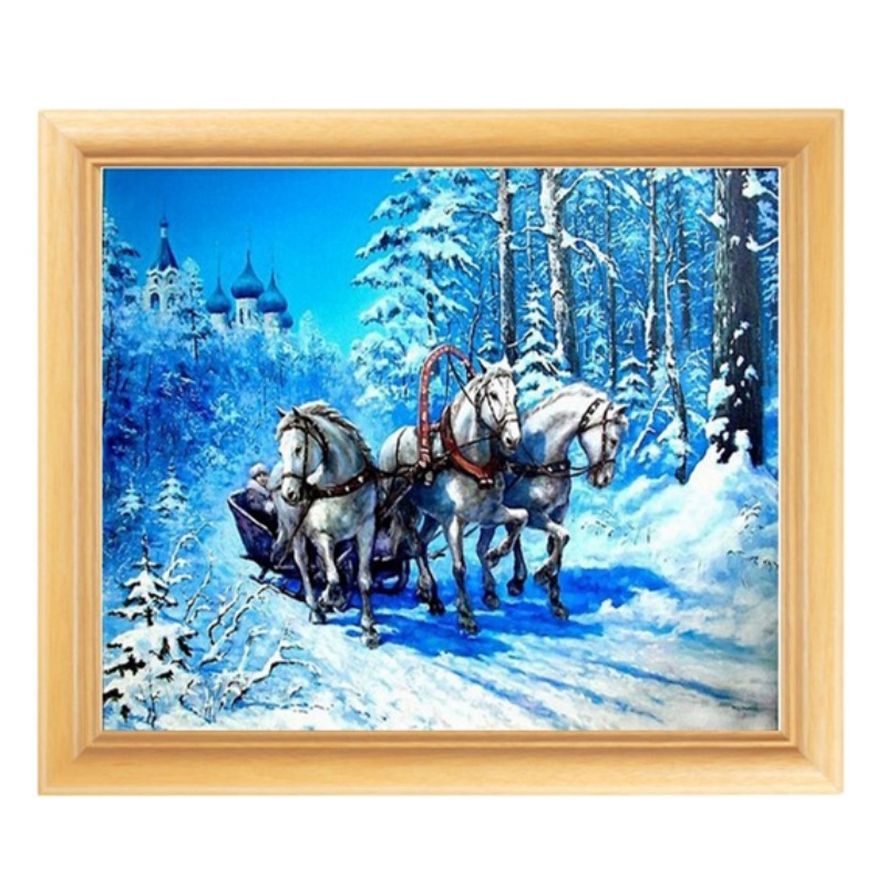 5D DIY Cross Stitch Painting Diamond Sticker Rhinestone Peacock Home